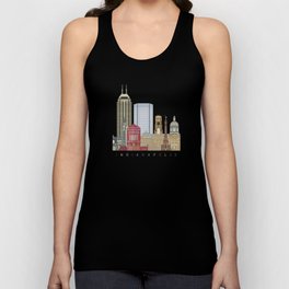 Indianapolis skyline poster Tank Top