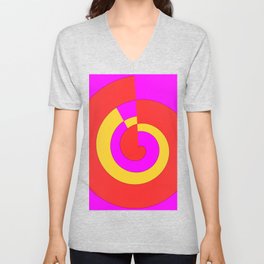 Infinite time - Geometric expression of the infinity of time. V Neck T Shirt