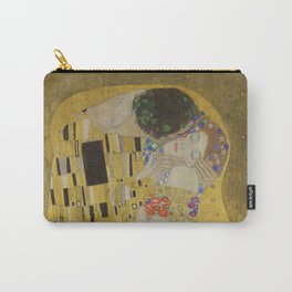 The Kiss Carry-All Pouch | People, Painting, Famous, Bohemian, Gold, Classic, Homedecor, Klimt, Lovers, Paint 
