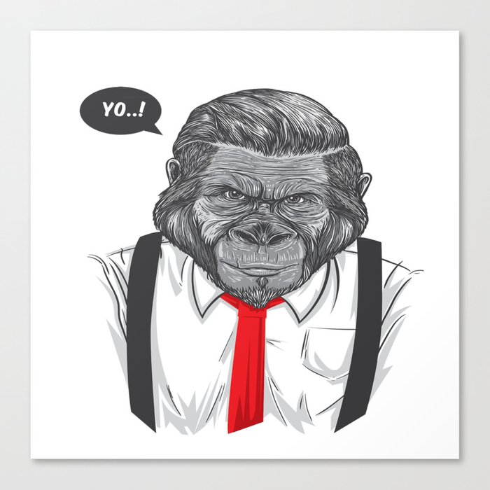 Sick Ape Yo! Gorilla Canvas Print