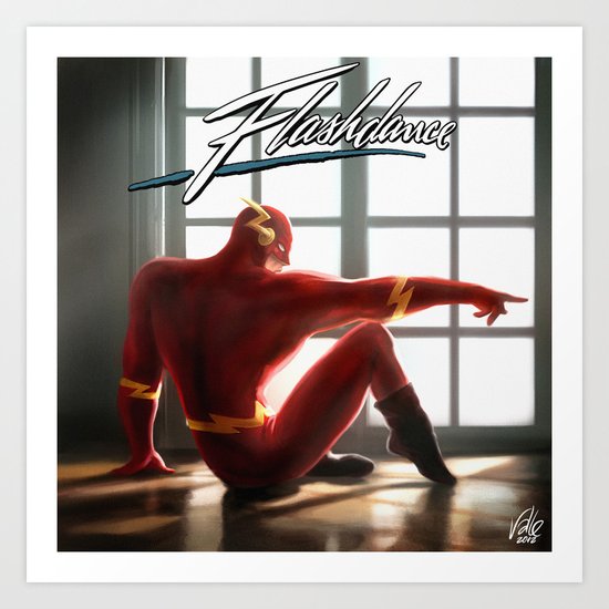 The Flash Dance Art Print