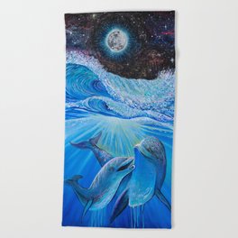 Dolphin Healing Beach Towel