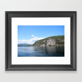 Summer's End: Roger's Rock on Lake George Framed Art Print