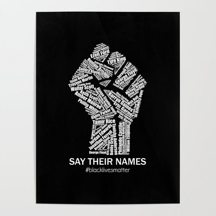 Black Lives Matter 18x24 Fist Poster