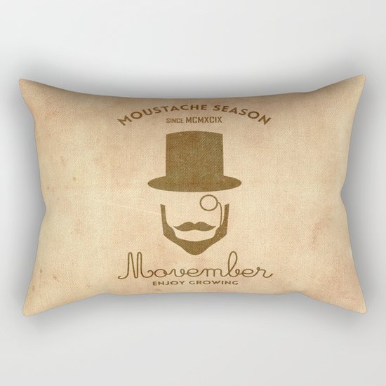 Moustache season Rectangular Pillow