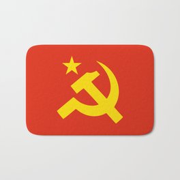 Communist Hammer & Sickle & Star Bath Mat | Communistflag, Communistparty, Spetsnaz, Moscow, Graphicdesign, Kgb, Redarmy, Karlmarx, Redstar, Comrade 