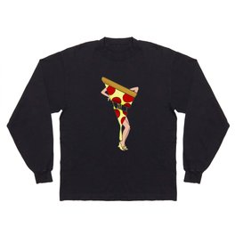 Pizza Pin-up Long Sleeve T-shirt