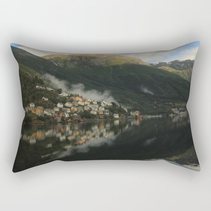 Norwegian houses Rectangular Pillow