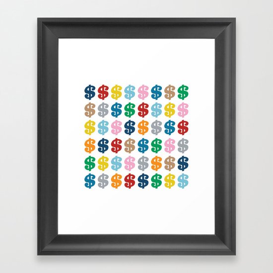 Colourful Money 48 Framed Art Print