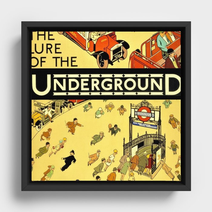Vintage Lure of the London Underground Subway Travel Advertisement