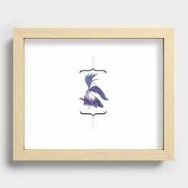 "betto" to fish Recessed Framed Print