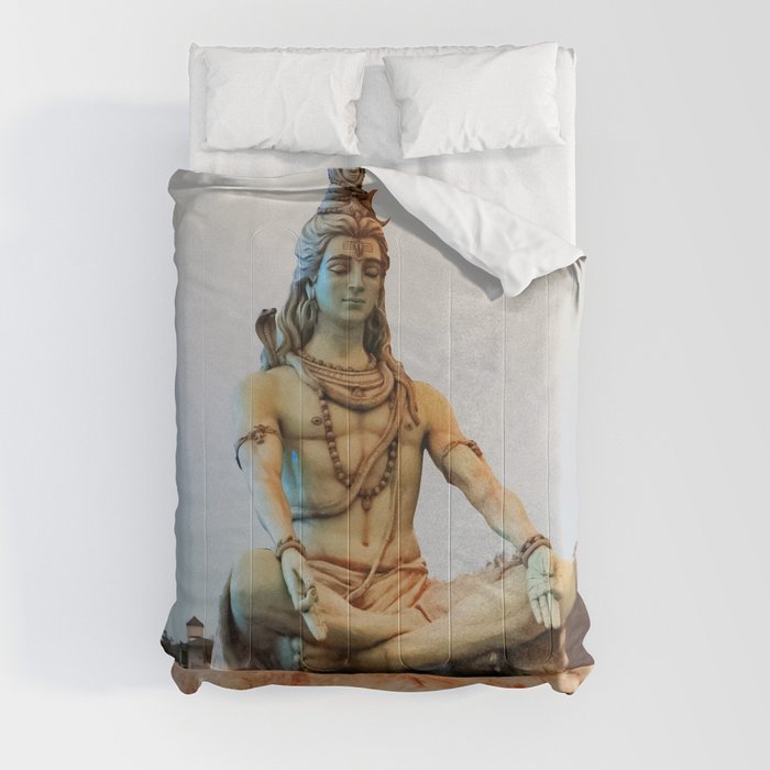 Lord Shiva Meditating Comforter