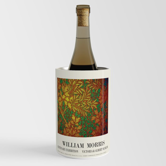 William Morris Print, William Morris Art, Vintage Poster, Floral Print, William Morris Exhibition Po Wine Chiller