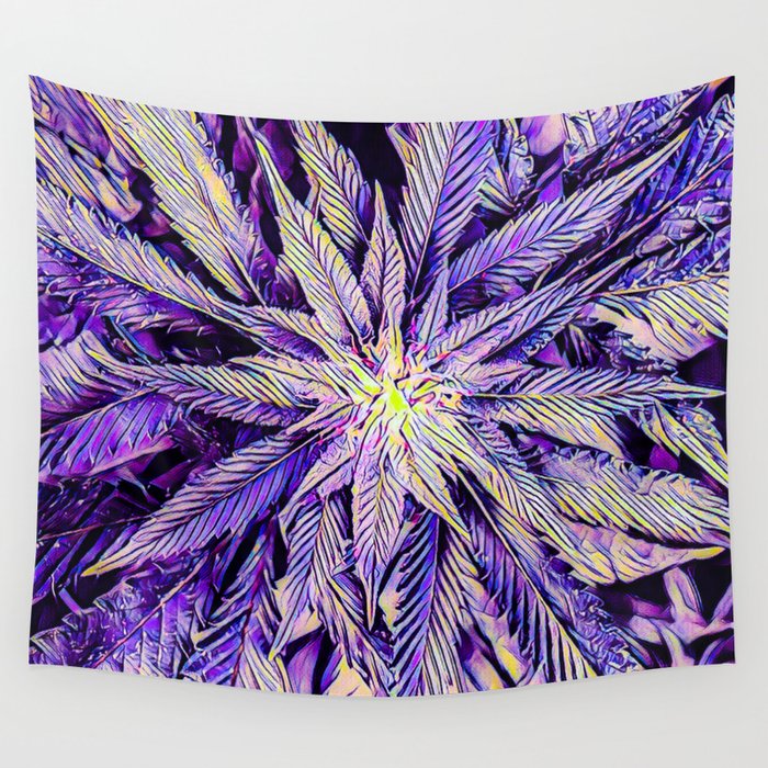 Purple Cannabis Dream Wall Tapestry