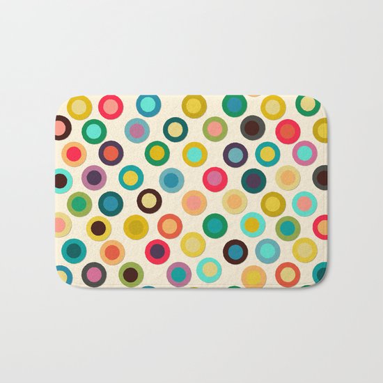 ivory pop spot Bath Mat