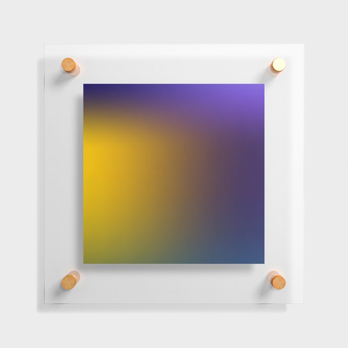 18  Blue Gradient Background 220715 Minimalist Art Valourine Digital Design Floating Acrylic Print