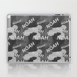 Noah pattern in gray colors and watercolor texture Laptop Skin