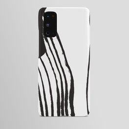 Black and white lines Android Case