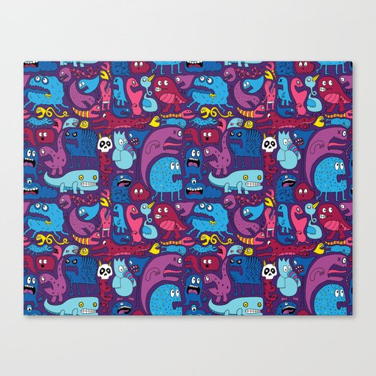Mo' Monsters Mo' Problems Canvas Print