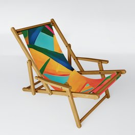 Tropical Abstract Bird of Paradise Sling Chair