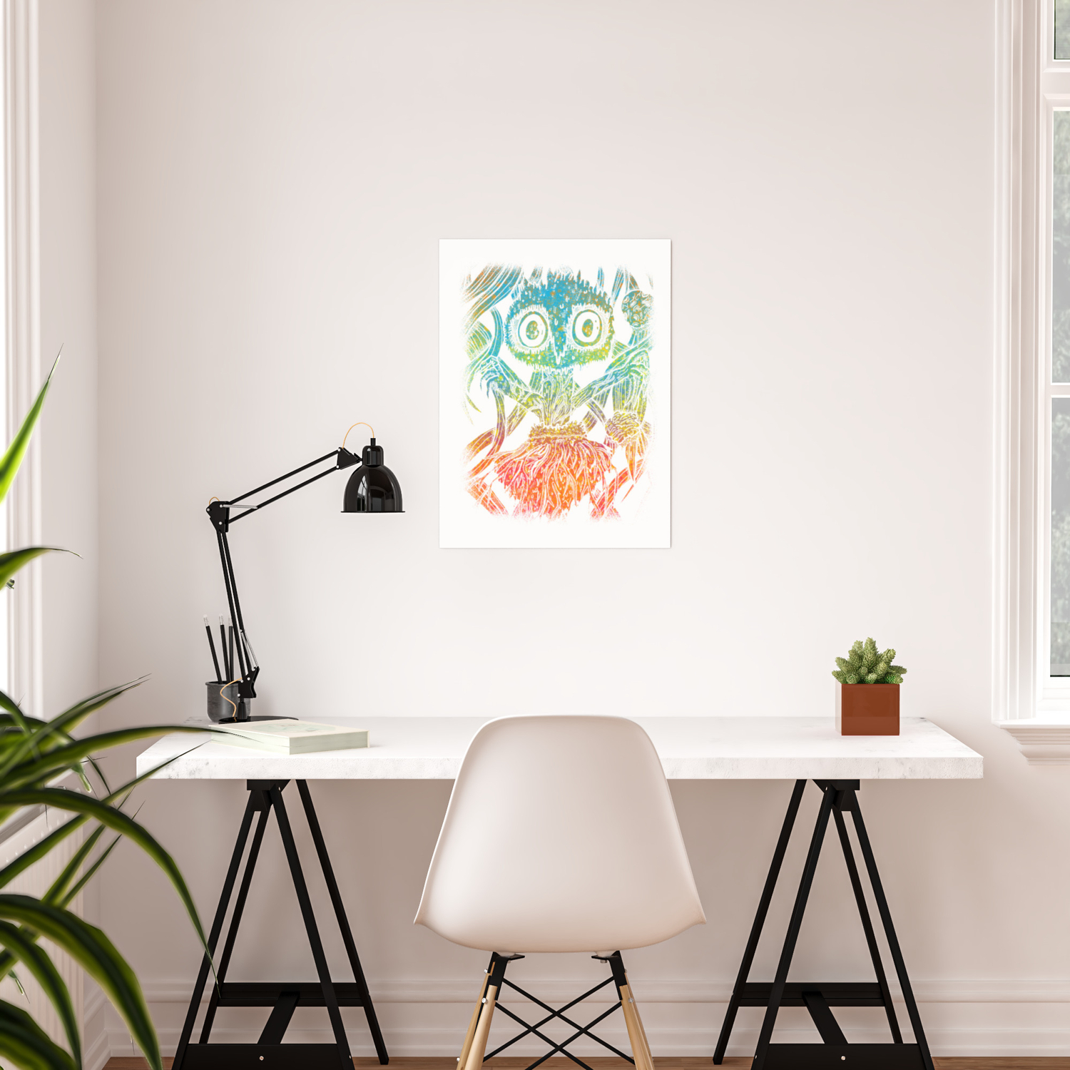 Awesome Trippy Psychedelic Spider Colorful Poster By Theperfectpresents