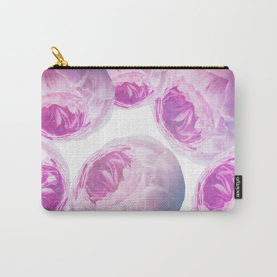 Pink Roses Collage Carry-All Pouch