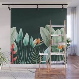Tropical Leaves Texture Wall Mural