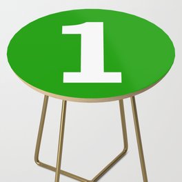 Number 1 (White & Green) Side Table