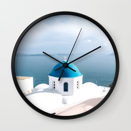 Buildings in Greece Wall Clock