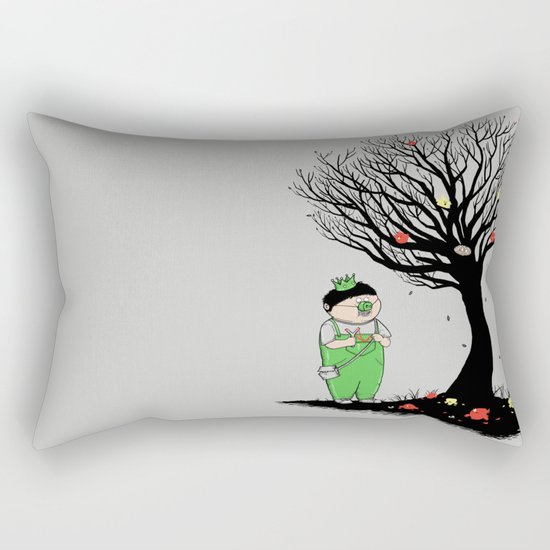 The Egg Collector Rectangular Pillow