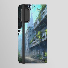 Post apocalyptic city Android Wallet Case