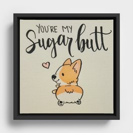 Sugar butt Framed Canvas