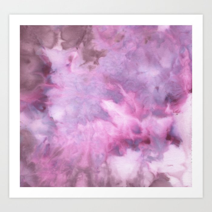 Ice Dye Violet Art Print