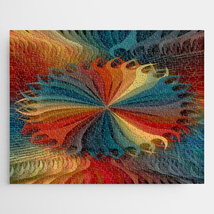 Colorful waves Jigsaw Puzzle