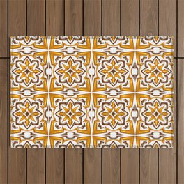 Ceramic tile seamless pattern. Wall or floor texture. Absrtract decorative porcelain pottery.  Outdoor Rug