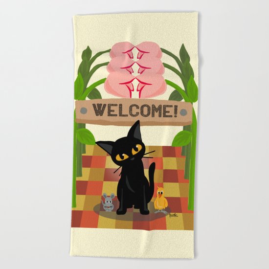 Welcome!! Beach Towel