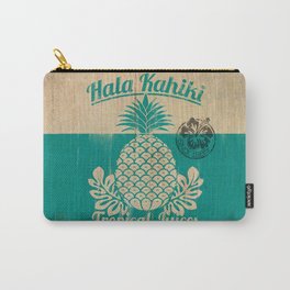 Hala Kahiki Juice Stand wooden board. Carry-All Pouch | Illustration, Pineapple, Vector, Halakahiki, Tropical, Typography, Digital, Hawaii, Summer, Aloha 