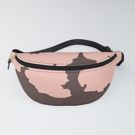 70s Howdy Cowhide in Pink and Brown Fanny Pack