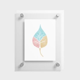 Leaf Tree Pastel Floating Acrylic Print