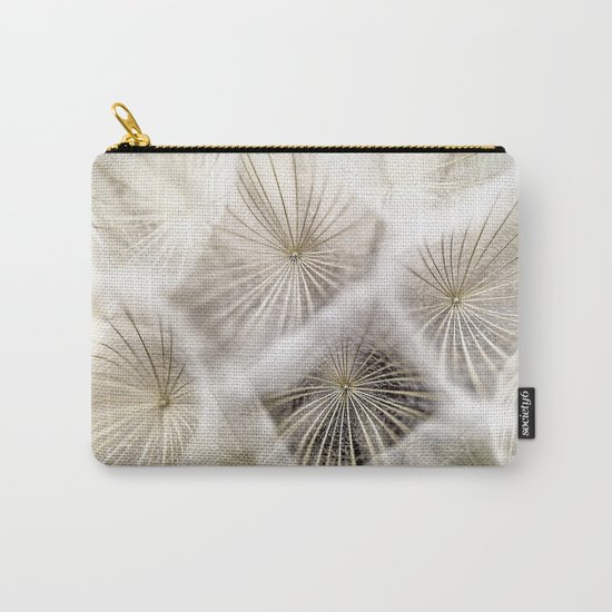 Into the deep- Dandelion Seed Head- Close up Carry-All Pouch