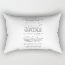 To See A World In A Grain of Sand Poem Quote By William Blake Long Version Rectangular Pillow