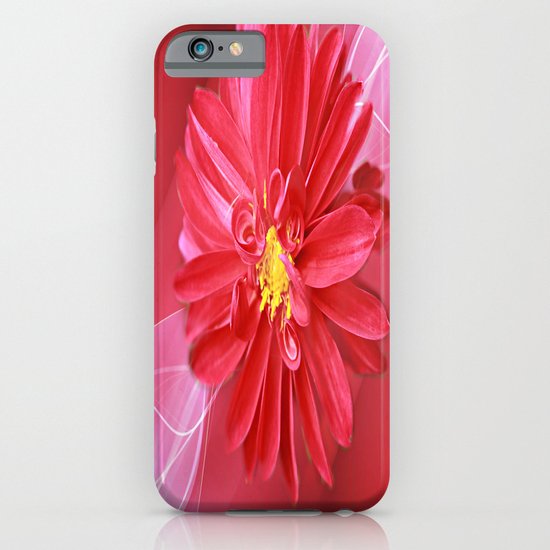Crimson Dahlia Abstract iPhone & iPod Case