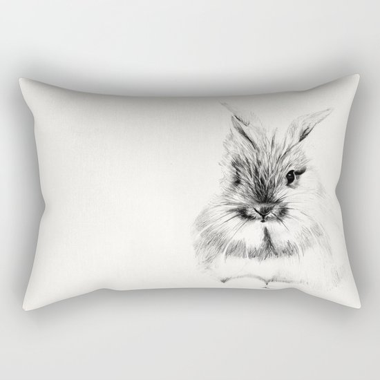 Little rabbit Rectangular Pillow
