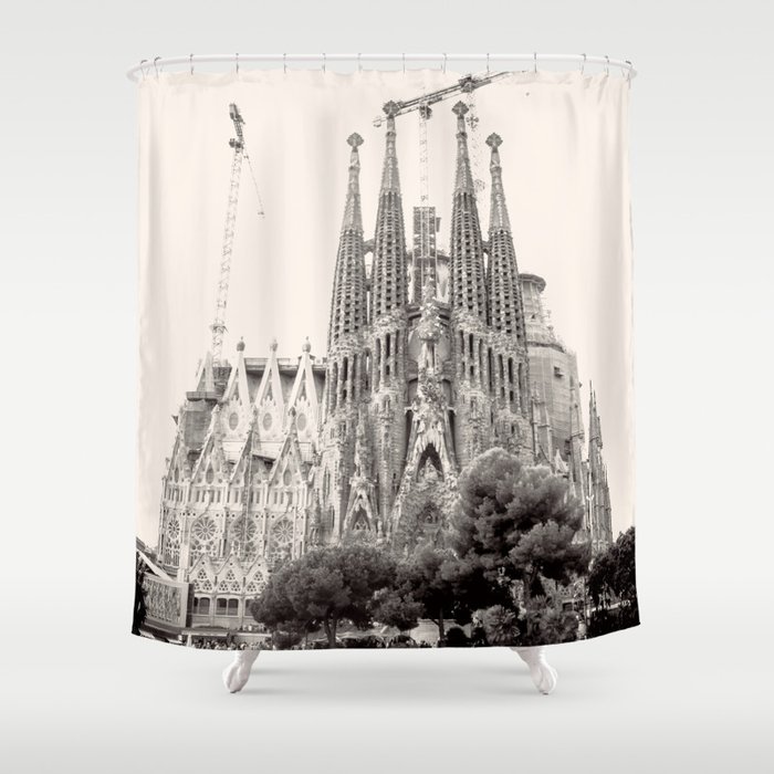 Sagrada Familia in Barcelona Shower Curtain