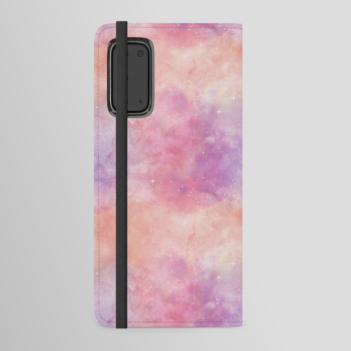 Pink Nebula Painting Android Wallet Case