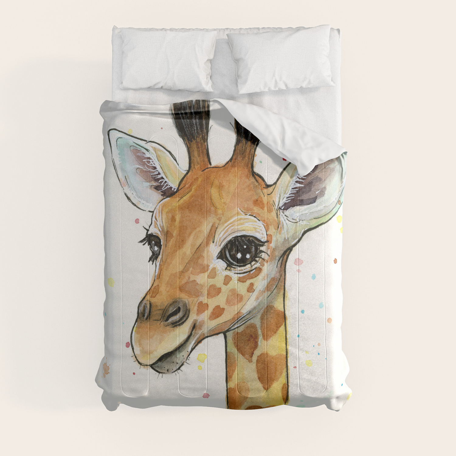 baby giraffe comforter