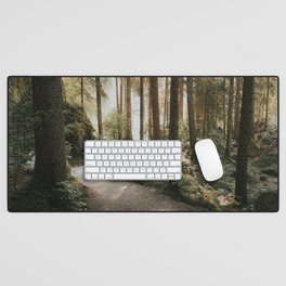 Lost in the Forest - Landscape Photography Desk Mat