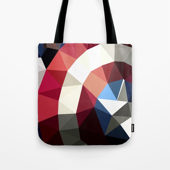 Polygon Heroes - Captain America Tote Bag