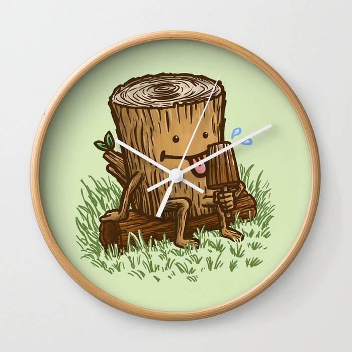 The Popsicle Log Wall Clock
