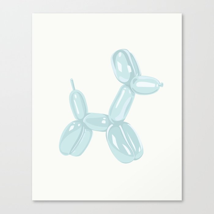 Balloon Dog - Mint Canvas Print